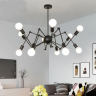 Loft Spider Black люстра лофт паук черная на 12 ламп