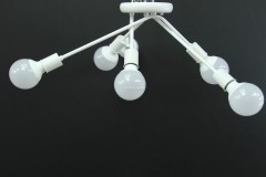 Люстра потолочная белая 6-ти ламповая в стиле Modern