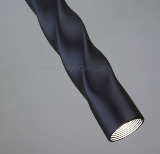 Элегантный подвес предназначен для акцентного освещения. Цвет черный. Регулируемая высота шнура.