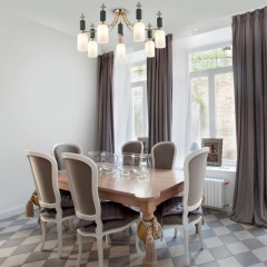 Люстра потолочная золото/разноцветная./стекло  E14 - 7 ламп / Код товара: 4861/7C