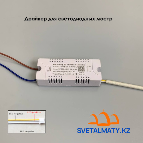 LED драйвер SvetAlmaty.kz 24-40W *2 (Тайвань)