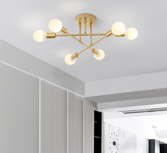 Modern Gold в цвете латунь на 6 ламп