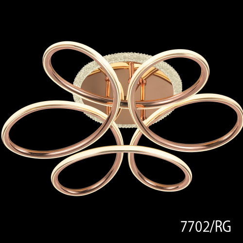 Светодиодная люстра 7702/RG 50×50 см, 3 режима, без пульта