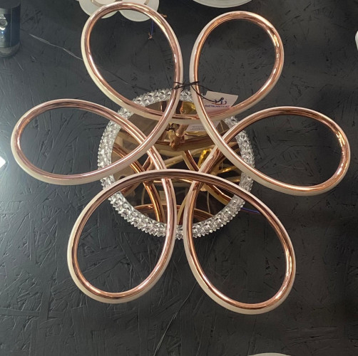 Светодиодная люстра 7702/RG 50×50 см, 3 режима, без пульта