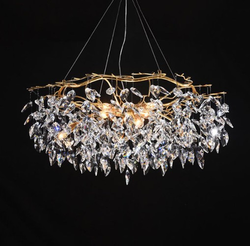 Люстра хрустальная SvetAlmaty.kz SA037-60CM, Цвет золото. Цоколь E14