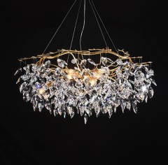 Люстра хрустальная SvetAlmaty.kz SA037-60CM, Цвет золото. Цоколь E14