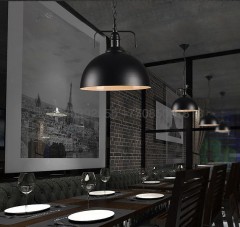 Большой черный лофтовский подвес (30СМ)