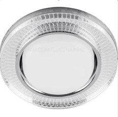 Спот потолочный/настенный, белый+хром DL103WH