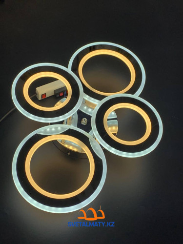 Потолочная люстра в виде 4 кольца L609-2+2 CR