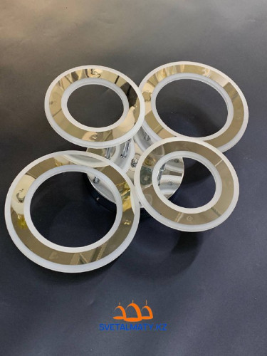 Потолочная люстра в виде 4 кольца L609-2+2 CR