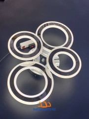 Потолочная люстра в виде 4 кольца L609-2+2 CR