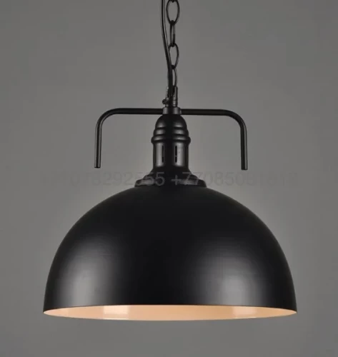 Большой черный лофтовский подвес (40СМ)