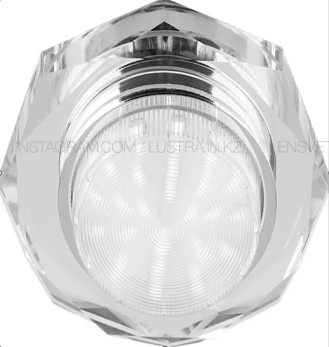 Спот потолочный/настенный, белый+хром DL104WH