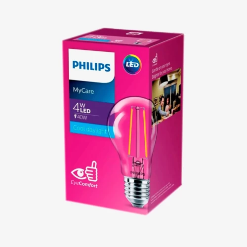 PHILIPS Лампа LED Classic 4-40W A60 E27 865 CLN Холодный цвет