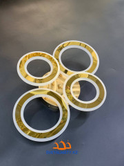 Потолочная люстра в виде 4 кольца L609-2+2 GD