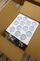 Люстра-облако с 13 матовыми акриловыми шарами