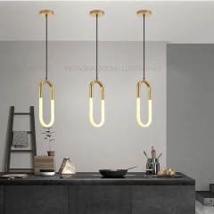 Современный светодиодный светильник, цвет золото.  Код: 503-1GD