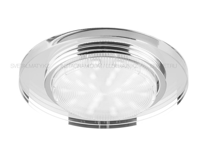 Спот потолочный/настенный, белый+хром DL106WH