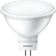 PHILIPS Лампа LED spot 5Вт 400лм GU5.3 827 220V Теплый цвет