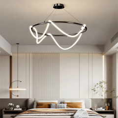 Cовременная люстра из мягкого силикона V30/800 BK (1906)