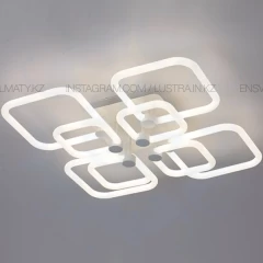 Потолочная светодиодная люстра SvetAlmaty.kz на 8 квадратов, цвет белый