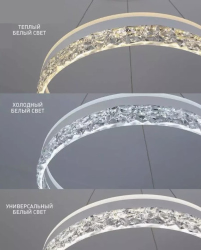 Люстра светодиодная на 1 кольцо, цвет белый