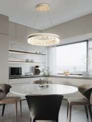 Люстра светодиодная на 1 кольцо, цвет белый