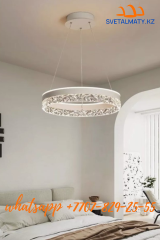 Люстра светодиодная на 1 кольцо, цвет белый