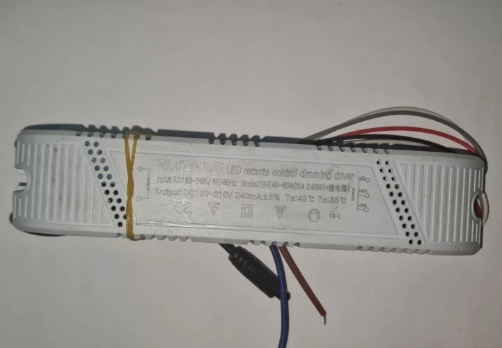 LED Драйвер NLEVSOUE 40-60W x4 (240W) + Reley (Реле 220V) AC180-265V DC130-210V 240mA-+5%