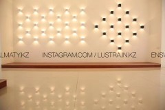 Накладной светодиодный черный настенный светильник &quot;КУБИК&quot;