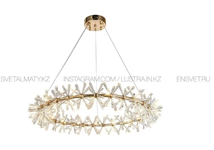 Роскошная люстра в цвете латунь на 20 ламп. Код товара: 726-60MD