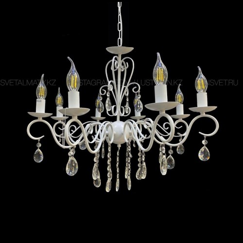 ЛЮСТРА ПОДВЕСНАЯ 29630 8X40 ВТ E14 БЕЛЫЙ