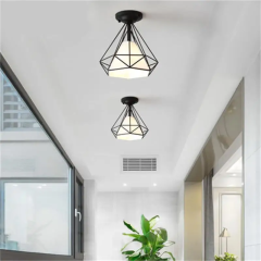 Черный потолочный ЛОФТ светильник 5539-1.2 BK