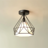 Черный потолочный ЛОФТ светильник 5539-1.2 BK