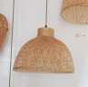 Плетеная люстра "Природный шарм", E27, два варианта размера, регулируемая высота