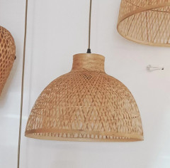 Плетеная люстра &quot;Природный шарм&quot;, E27, два варианта размера, регулируемая высота