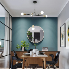 Люстра черный-золотой минимализм в модерне (Black Gold Chandelier Modernism - Modern-Minimalism)