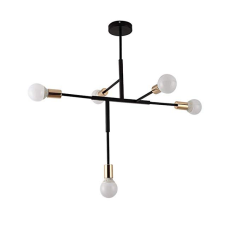 Люстра черный-золотой минимализм в модерне (Black Gold Chandelier Modernism - Modern-Minimalism)