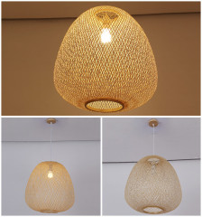 Плетеная люстра &quot;Природная лёгкость&quot;, E27, два варианта размера, регулируемая высота