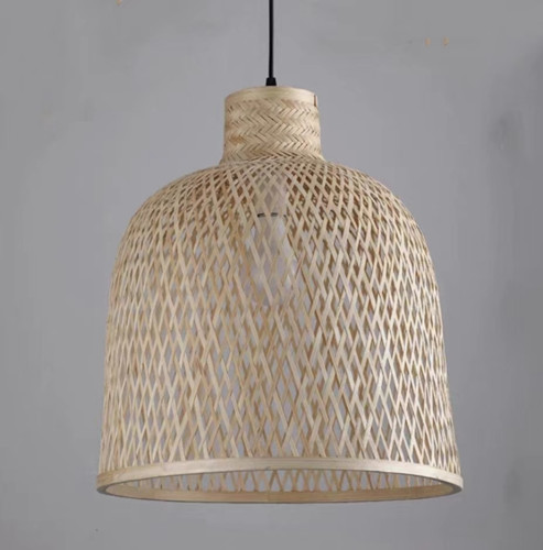 Подвесная плетеная люстра из ротанга, натуральный стиль, регулируемая высота