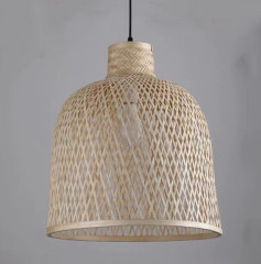 Подвесная плетеная люстра из ротанга, натуральный стиль, регулируемая высота