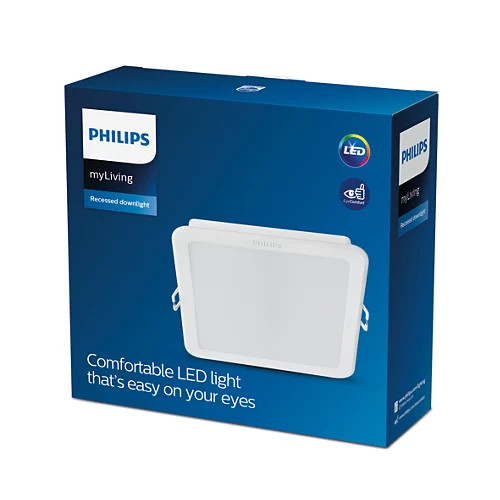 PHILIPS MESON 125 12.5W 65K WH SQ recessed Холодный цыет