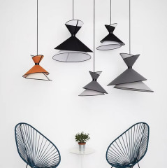 ​Стильная подвесная люстра с оригинальным дизайном диаметром 60см