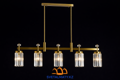 Мөлдір хрусталі бар brass люстра L1035 W95 H845-1145