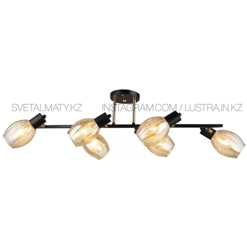 Люстра потолочная 4776-6, Е14, 40Вт, черный