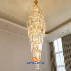 Длинная подвесная хрустальная люстра P678-600