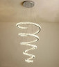 Люстра-спираль D32 с кристаллами