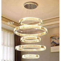 Люстра D37 с кристаллами