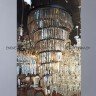 Подвесная люстра с хрусталем на 27 ламп черная