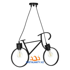 Подвесной светильник &quot;Лофт Велосипед&quot; на 2 лампочки 2402/2